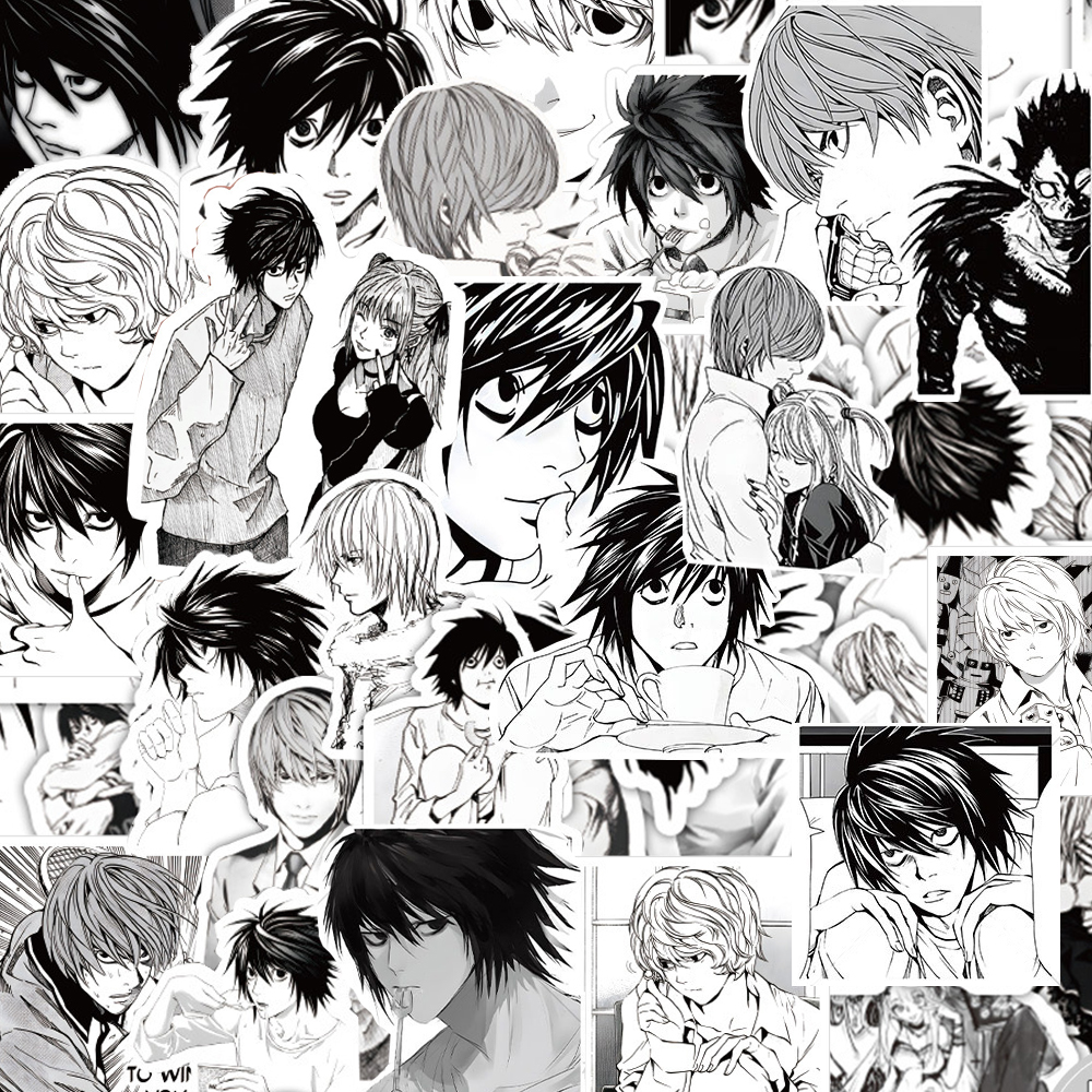 Death Note Replica - 10/30/60pcs Anime Death Note Cartoon Stickers