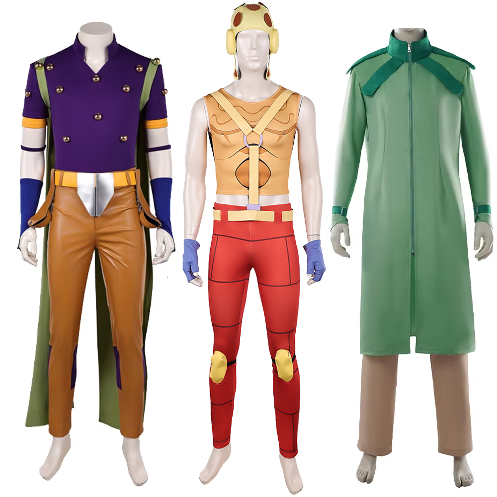 Cosplay Anime Jojo - Steven Steel Cosplay Gyro Zeppdli Costume