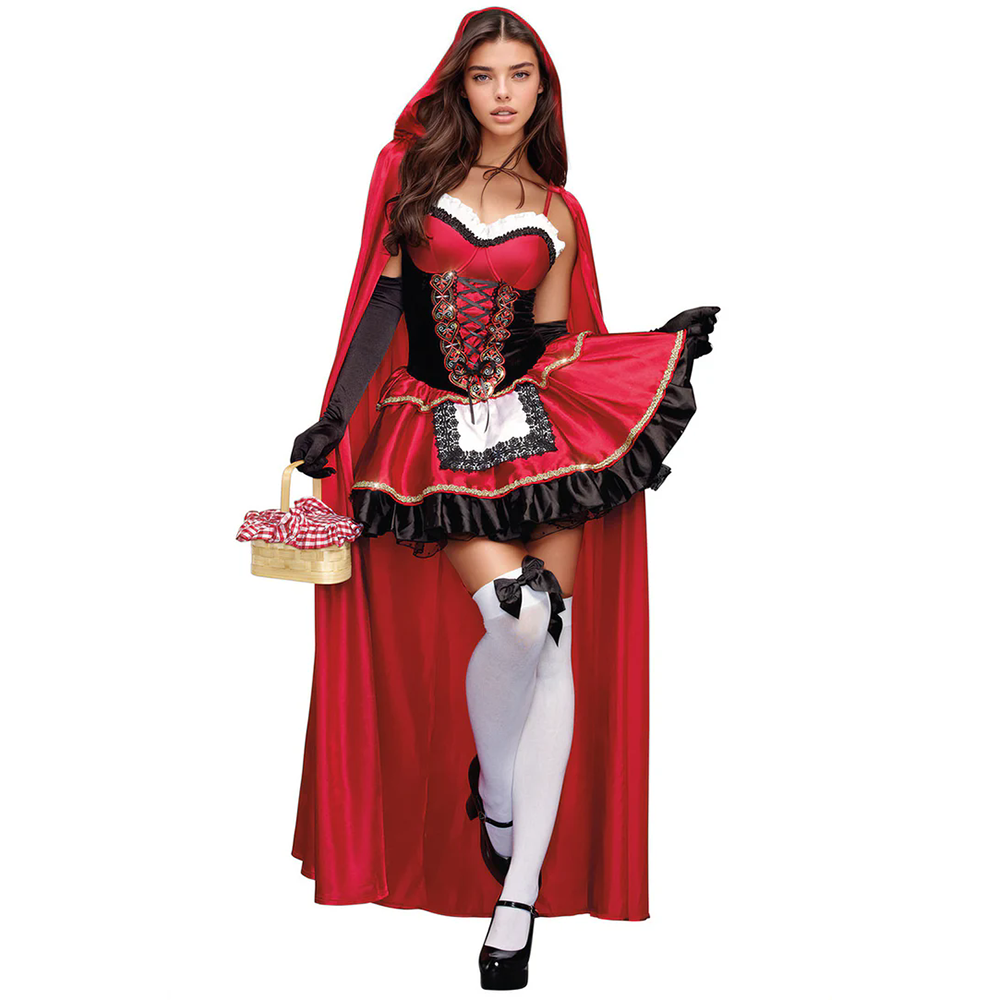 Anime Cosplay Little Girl - Women Little Red Riding Hood Costume