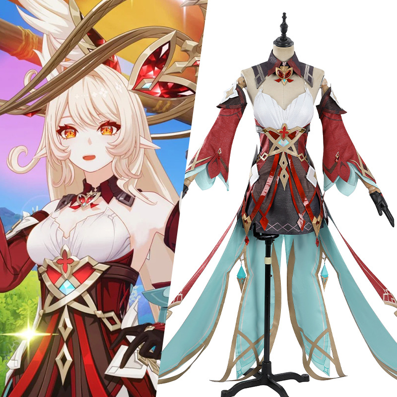 Anime Cosplay Outfits For Women - Genshin Impact Alice Cosplay Set Witch's