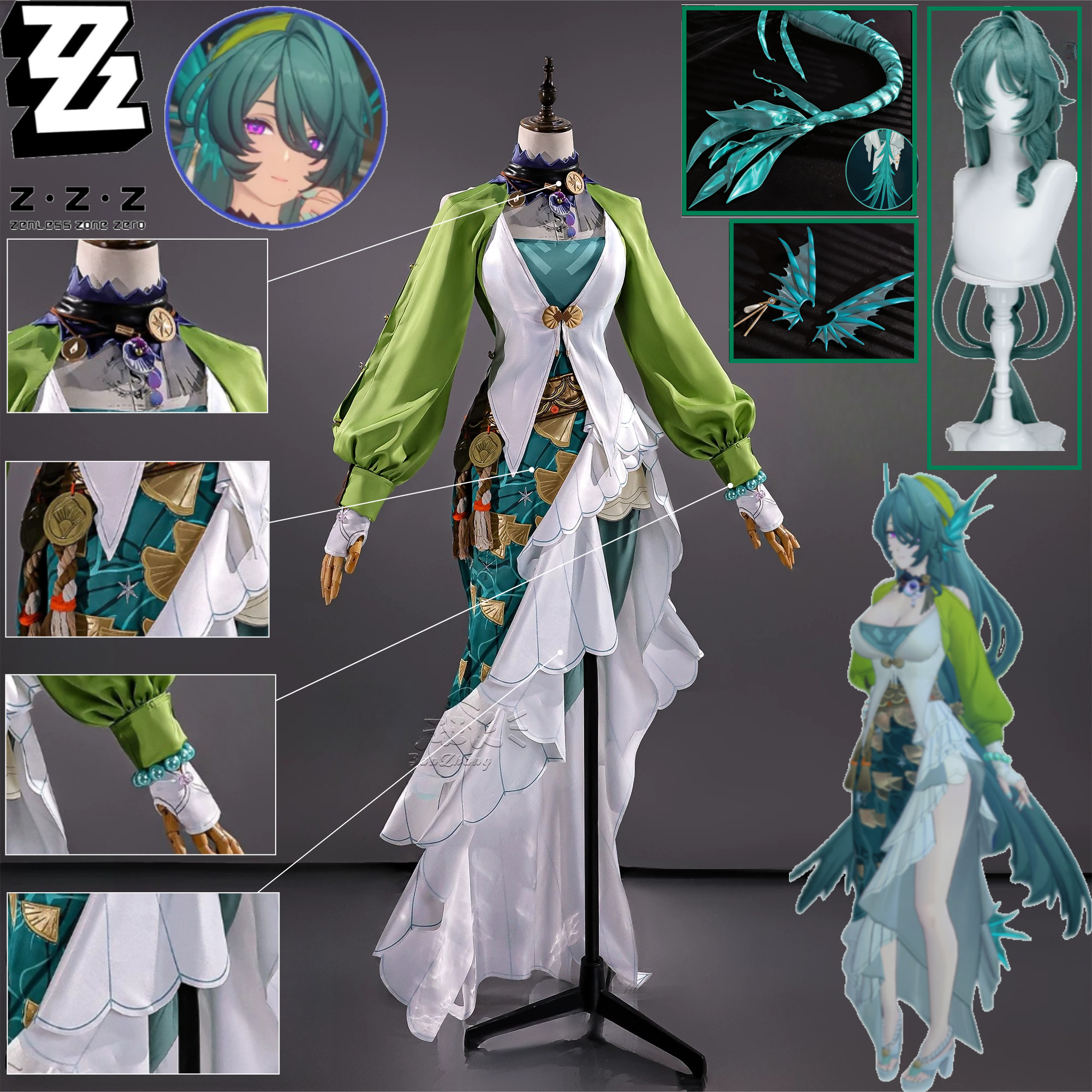 Anime Cosplay Zero Two - Zenless Zone Zero Cecilia Cosplay Costume