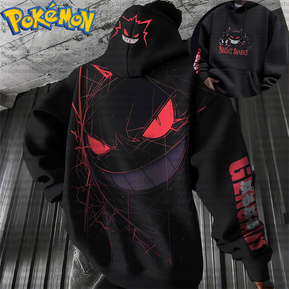 Anime Cosplay Duo - Pokemon Anime Gengar Cotton Hoodie Harajuku