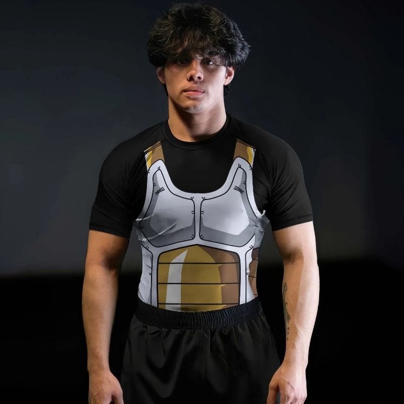 Dragon Ball Saiyan Armor - Men Dragon Ball Vegeta Compression Shirt