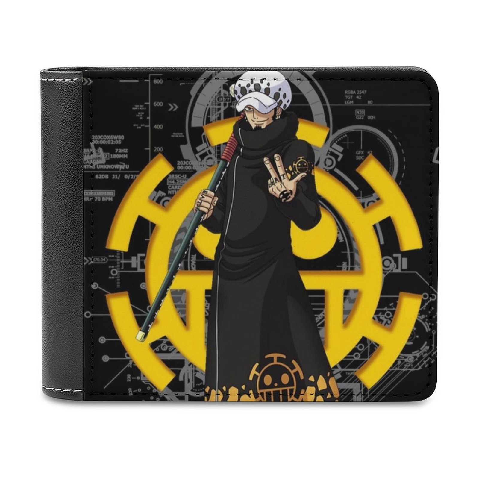 Death Note Replica - Trafalgar Law Men Wallet Pu Leather