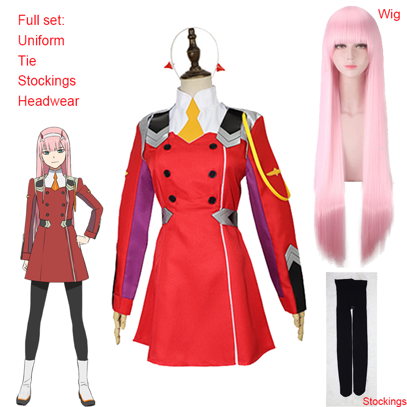 Anime Cosplay Zero Two - Anime 02 Dresses DARLING in the