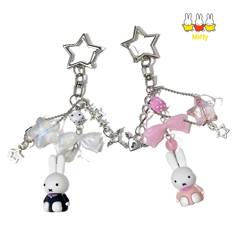 Anime Cosplay Little Girl - Kawaii Anime Miffy Keychain Little Rabbit