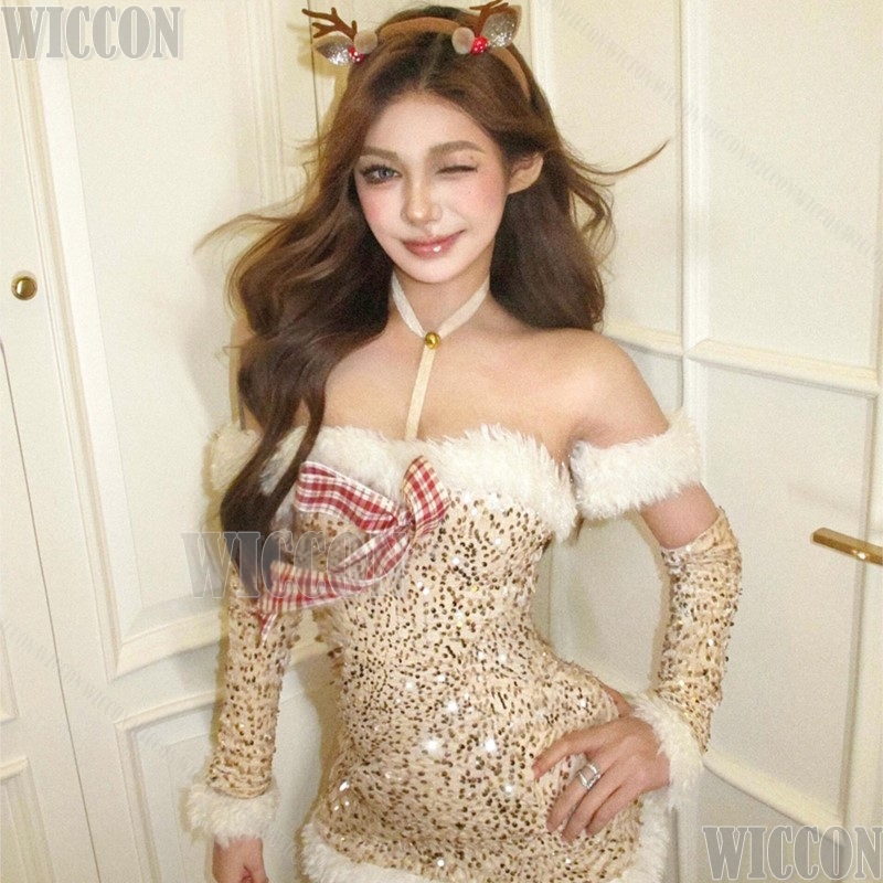 Anime Cosplay Events 2026 - 2026 Christmas Cosplay Strapless Short Skirt