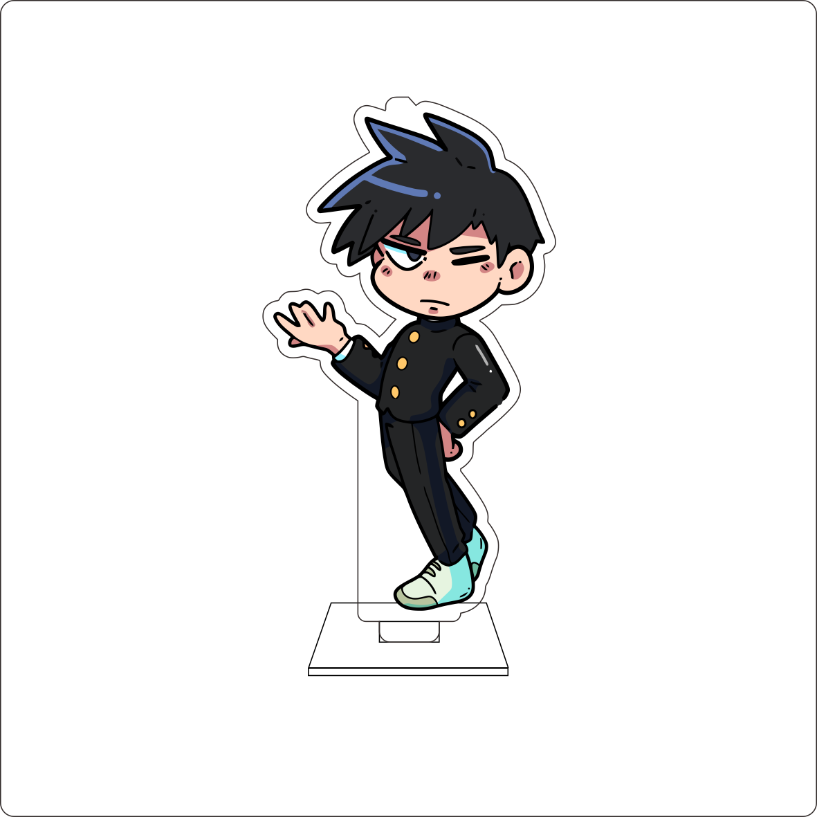 10CM Anime Mobu Saiko Hyaku Co - Anime Cosplay Cute avaliação e preço