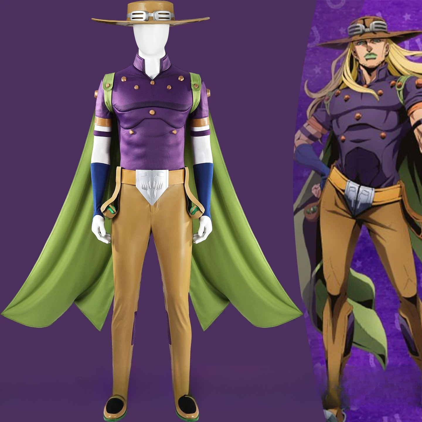 JoJo Bizarre Adventure Gyro Ze - Cosplay Anime Jojo avaliação e preço
