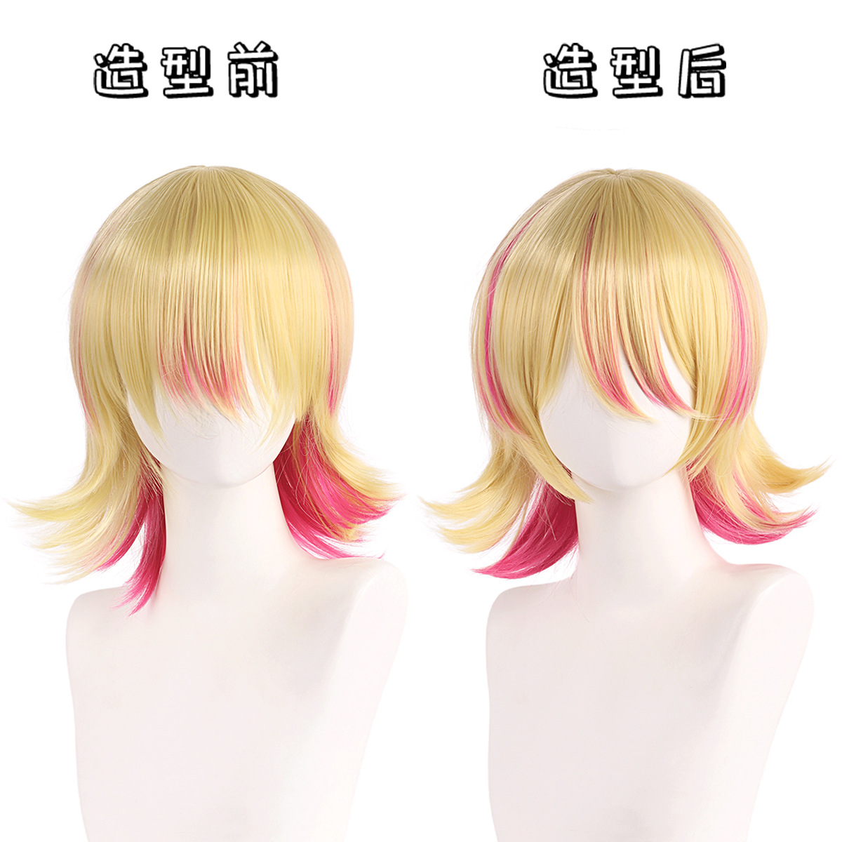 Synthetic Cosplay Wig Short Bl - Anime Cosplay Duo avaliação e preço