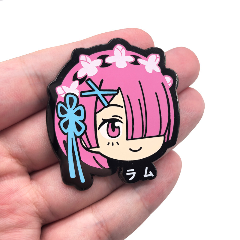 Ram Rem Metal Badges Anime Re: - Anime Cosplay Rem avaliação e preço