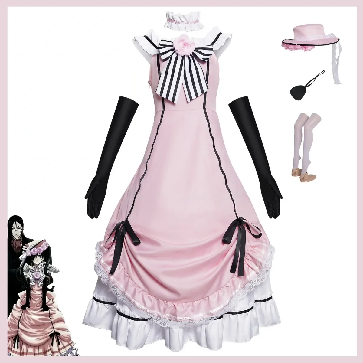 Anime Black Butler Ciel Phanto - Anime Cosplay Robin avaliação e preço