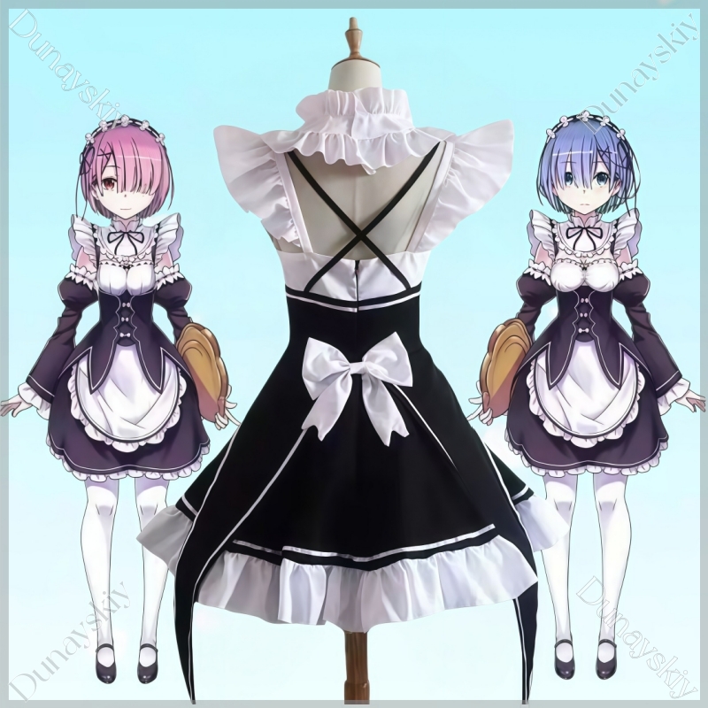 RE0 Rem Ram BJD Fits 100-170cm - Anime Cosplay Rem avaliação e preço