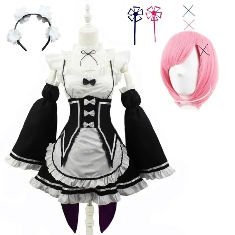 Anime Ram/Rem Lolita Maid Cosp - Anime Cosplay Rem avaliação e preço