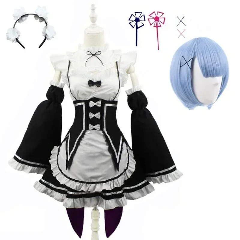 Anime Ram/Rem Lolita Maid Cosp - Anime Cosplay Rem avaliação e preço