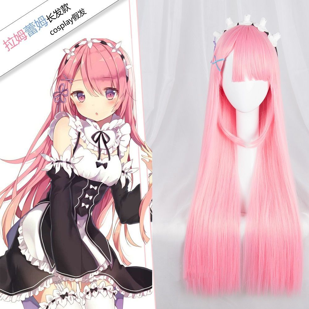 Re Zero Ram & Rem Cosplay Wig  - Anime Cosplay Rem avaliação e preço