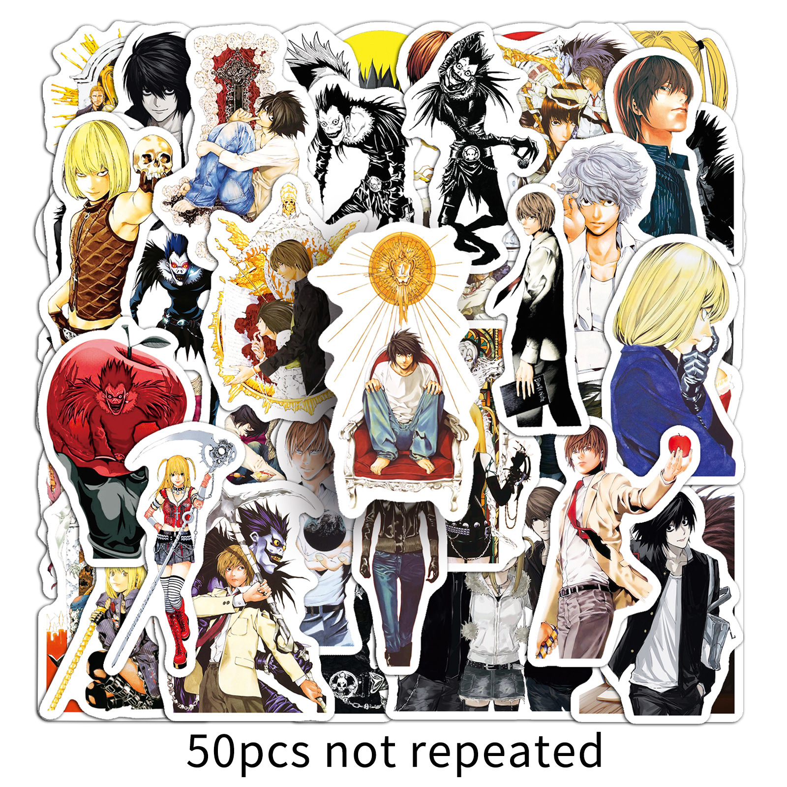 50PCS Death Note Stickers Yaga - Death Note Replica avaliação e preço