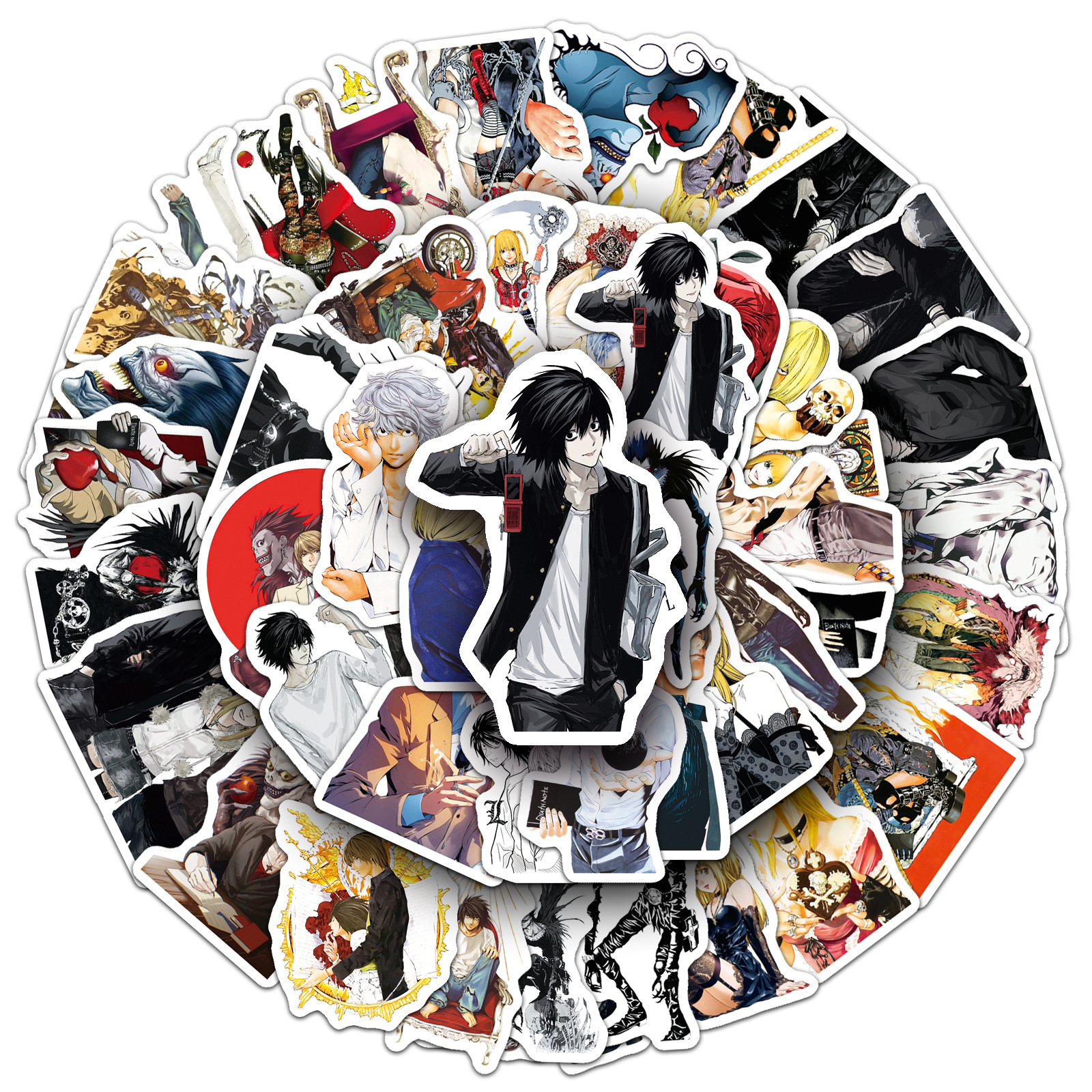50PCS Death Note Stickers Yaga - Death Note Replica avaliação e preço