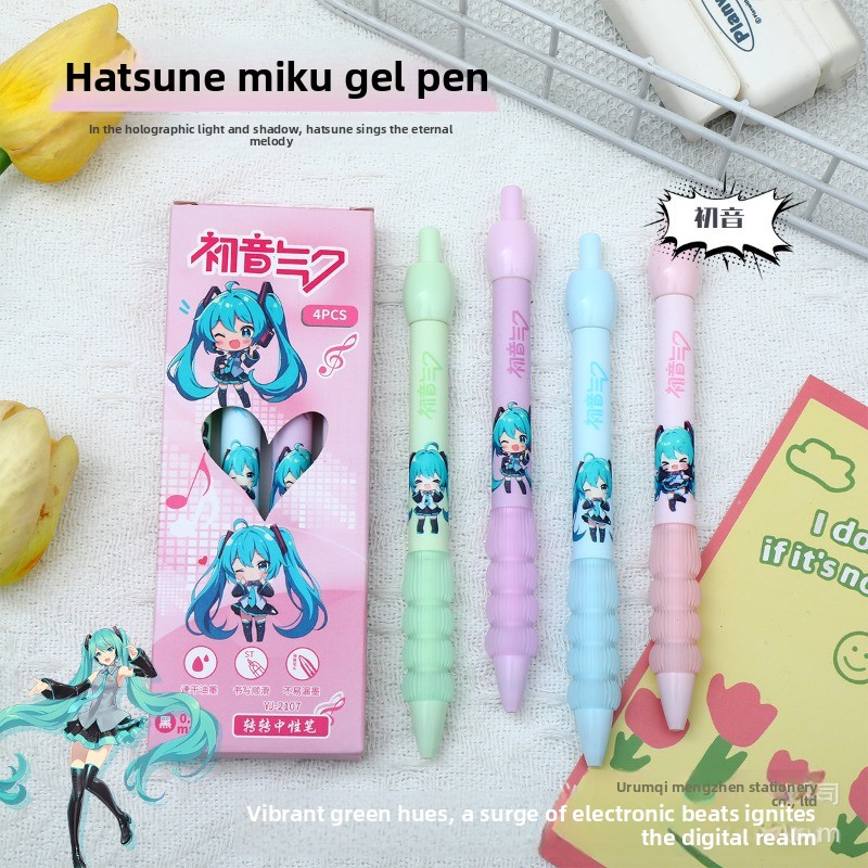 Kawaii Hatsune Miku Gel Pen Cu - Anime Cosplay Ai avaliação e preço