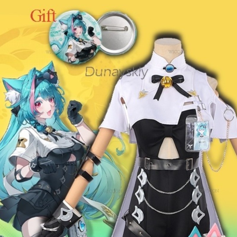 Fantasias NTE Mint Neverness T - Anime Cosplay Japanese avaliação e preço