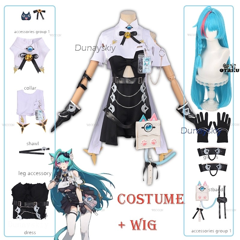 Fantasias NTE Mint Neverness T - Anime Cosplay Japanese avaliação e preço