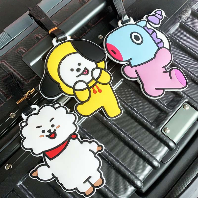 Anime BT21 Travel Luggage Tags - Anime Cosplay Girl Name avaliação e preço