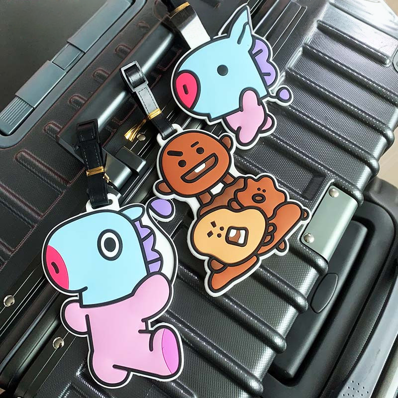 Anime BT21 Travel Luggage Tags - Anime Cosplay Girl Name avaliação e preço
