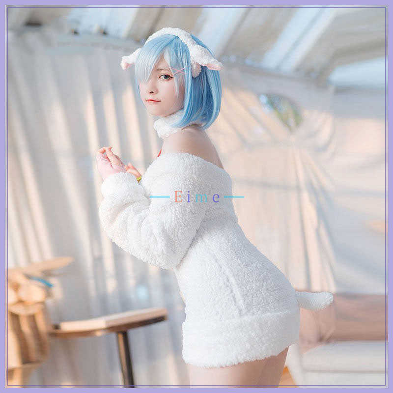 Anime Re Zero Ram Rem Cosplay  - Anime Cosplay Rem avaliação e preço