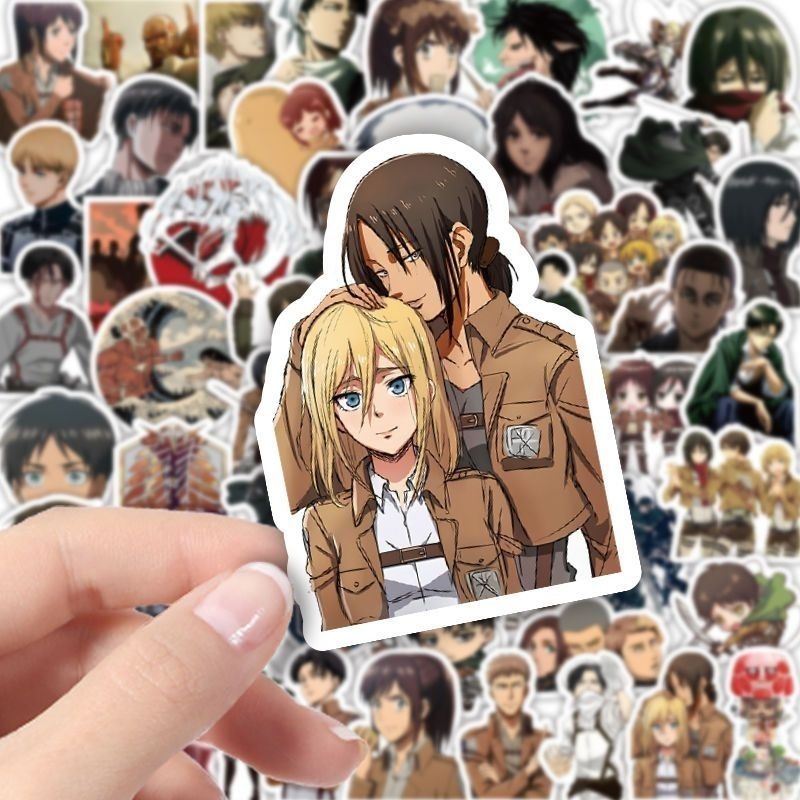 60Pcs Attack on Titan Anime St - Anime Cosplay Cute avaliação e preço