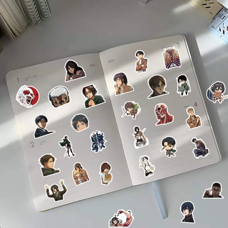 60Pcs Attack on Titan Anime St - Anime Cosplay Cute avaliação e preço