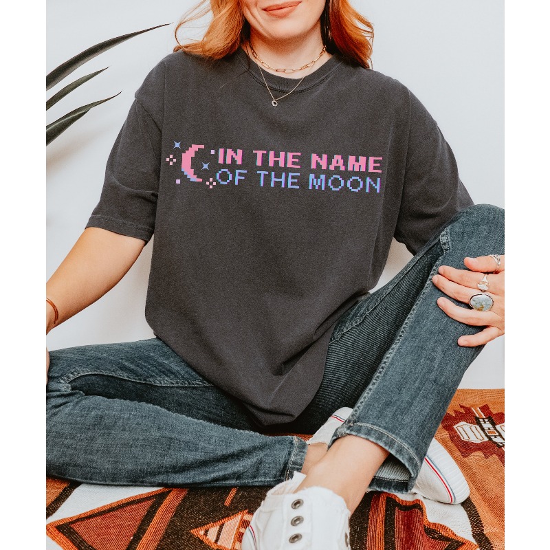 In The Name of The Moon T-shir - Anime Cosplay Girl Name avaliação e preço