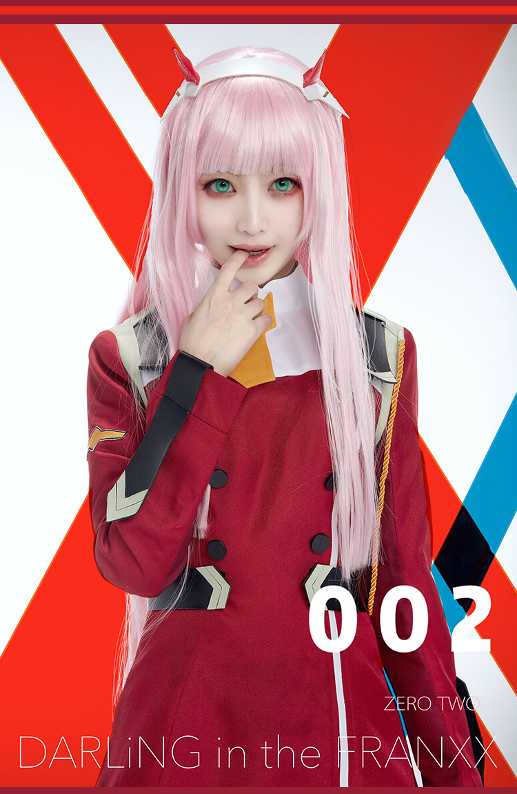 2018 New Japanese Anime DARLIN - Anime Cosplay Zero Two avaliação e preço