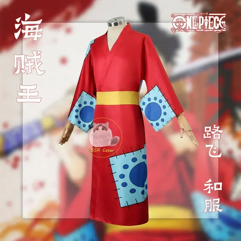 Anime Luffy Cosplay Costume, W - Anime Cosplay Kimono avaliação e preço