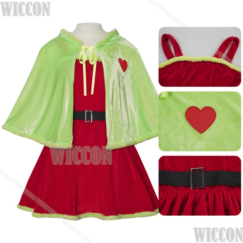 Christmas Winter Red Dress Gre - Anime Cosplay Events 2026 avaliação e preço