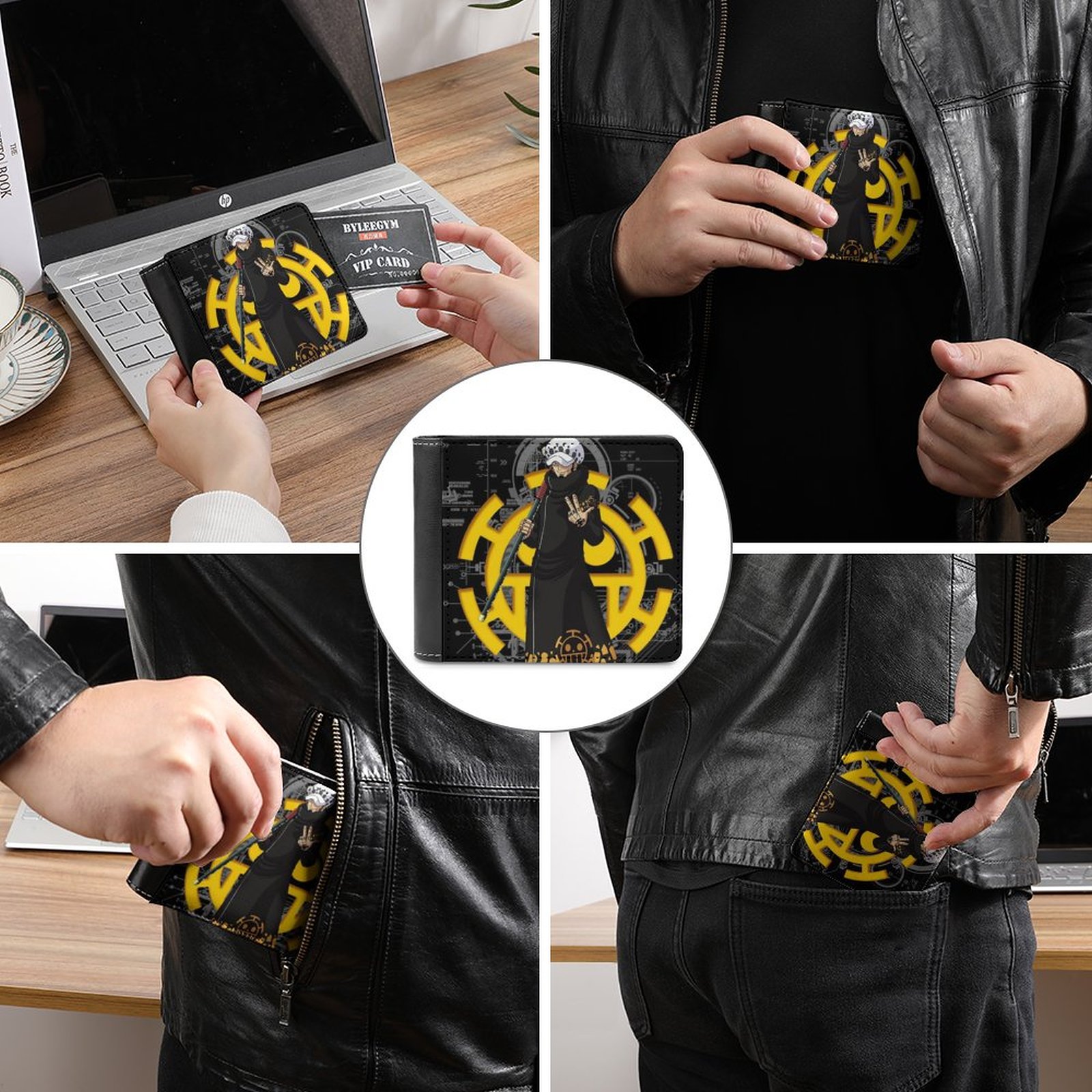 Trafalgar Law Men Wallet Pu Le - Death Note Replica avaliação e preço
