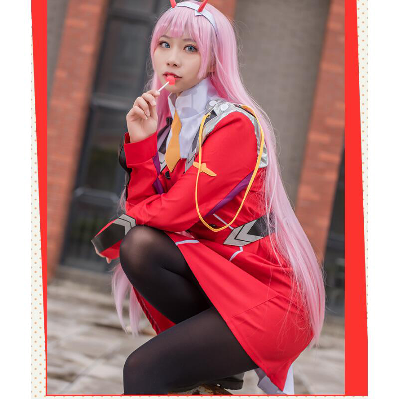 Anime 02 Dresses DARLING in th - Anime Cosplay Zero Two avaliação e preço